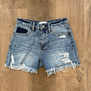 Distressed Denim Women Shorts